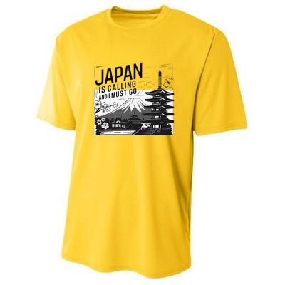 Japan Is Calling And I Must Go Youth Performance Sprint T-Shirt