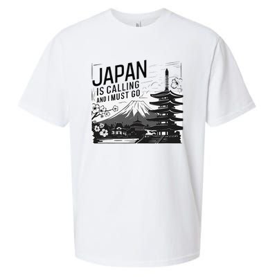 Japan Is Calling And I Must Go Sueded Cloud Jersey T-Shirt