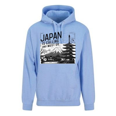 Japan Is Calling And I Must Go Unisex Surf Hoodie