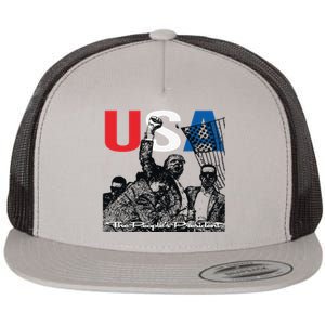 Justified In Christ The PeopleS President Flat Bill Trucker Hat