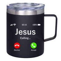 Jesus Is Calling Christian 12oz Stainless Steel Coffee Mug