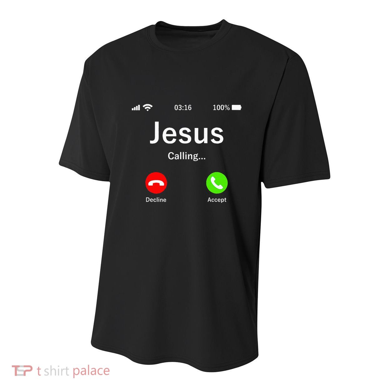 Jesus Is Calling Christian Youth Performance Sprint T-Shirt