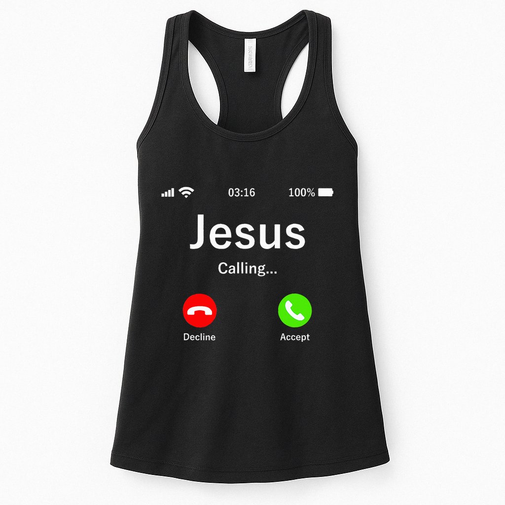 Jesus Is Calling Christian Womens Tank Top