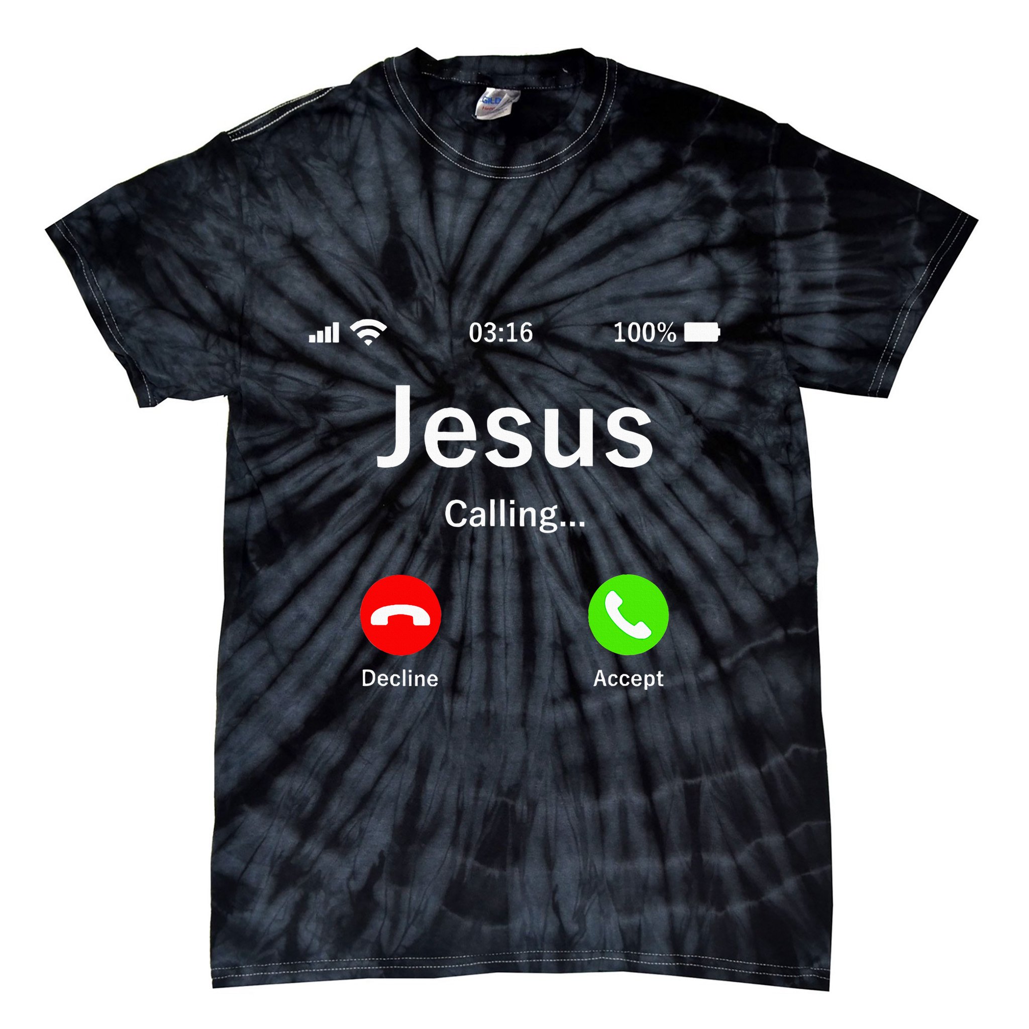 Jesus Is Calling Christian Tie-Dye T-Shirt