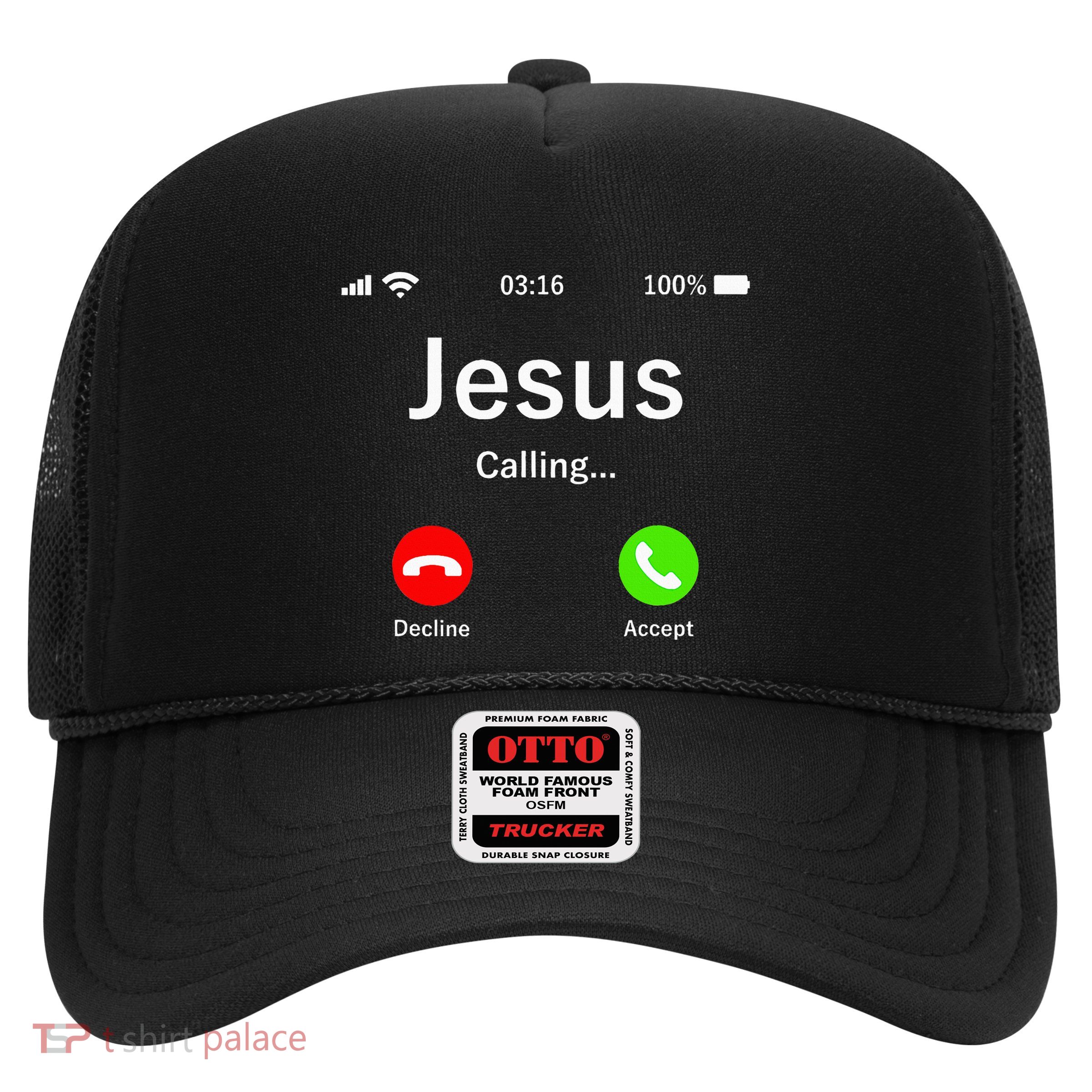Jesus Is Calling Christian Trucker Hat