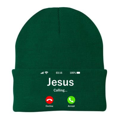 Jesus Is Calling Christian Knit Cap Winter Beanie