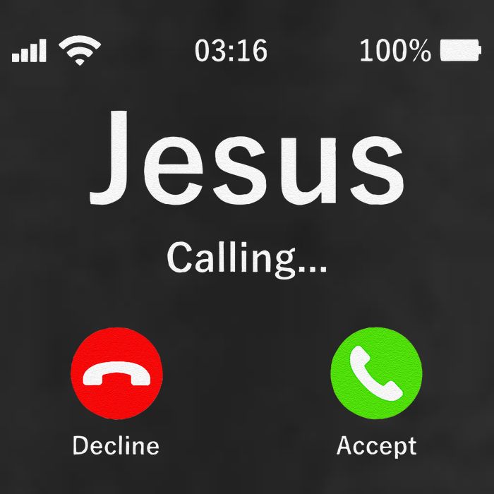 Jesus Is Calling Christian Cool Comfort Performance Bucket Hat