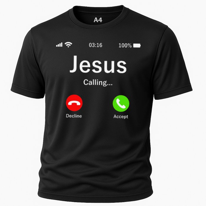 Jesus Is Calling Christian Cooling Performance Crew T-Shirt