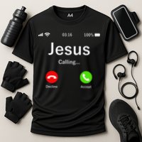 Jesus Is Calling Christian Cooling Performance Crew T-Shirt