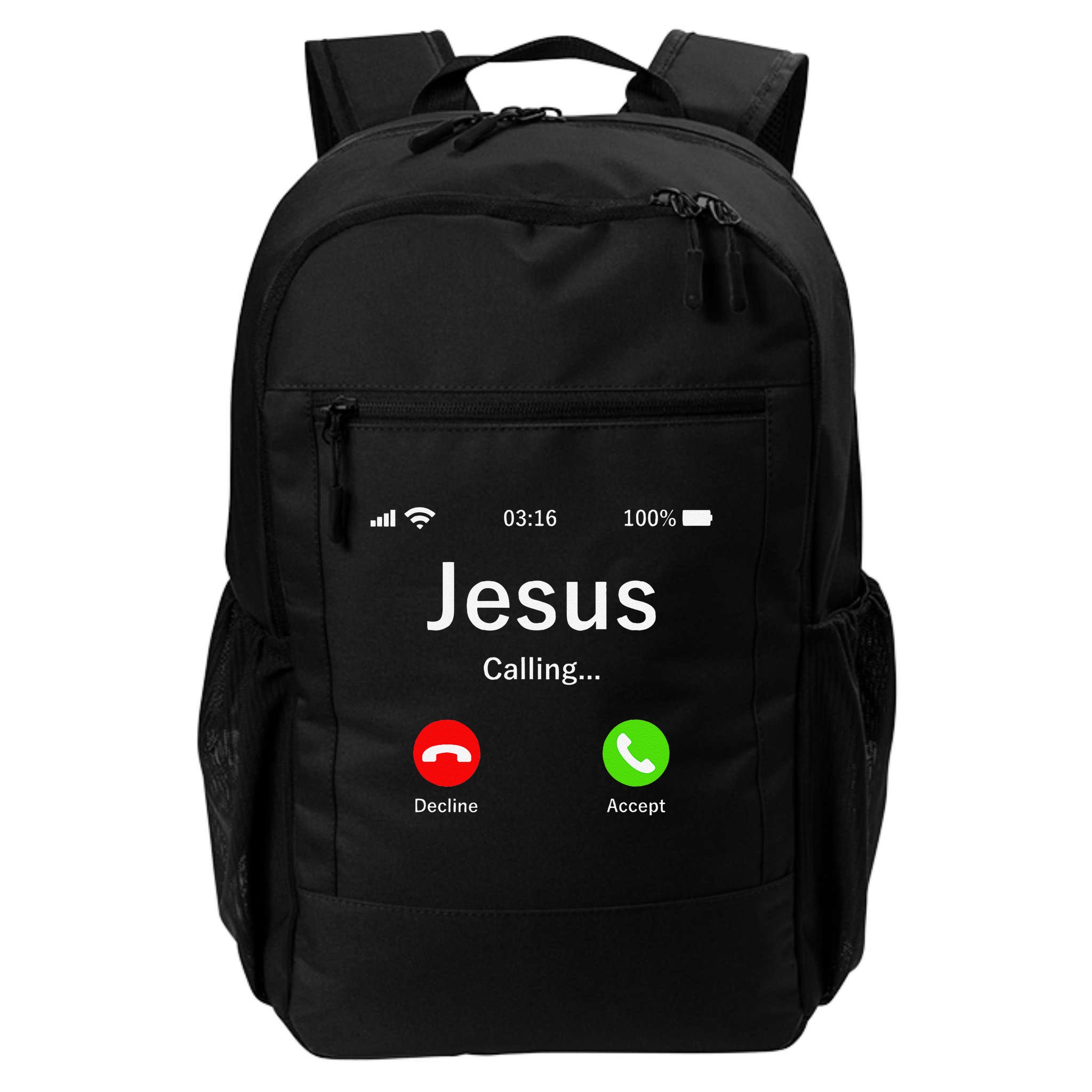 Jesus Is Calling Christian Backpack