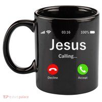Jesus Is Calling Christian 11oz C Handle Ceramic Mug