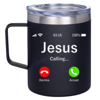 Jesus Is Calling Christian 12oz Stainless Steel Coffee Mug