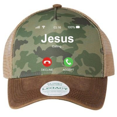 Jesus Is Calling Funny Christian Gifts For Men Women Legacy Tie Dye Trucker Hat