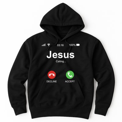 Jesus Is Calling Funny Christian Gifts For Men Women Hoodie