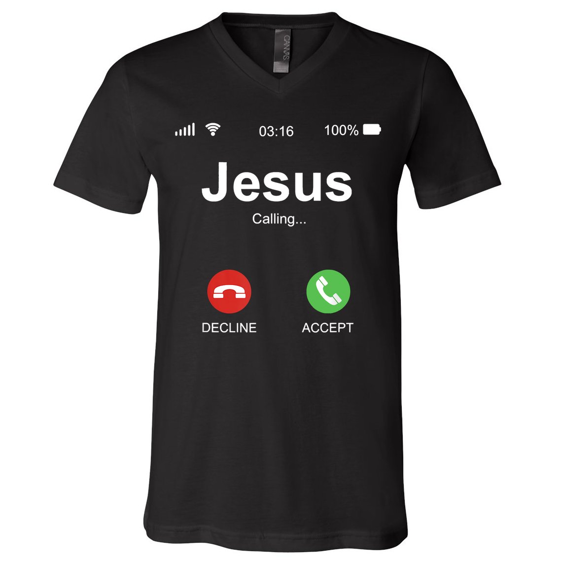 Jesus Is Calling Funny Christian Gifts For Men Women V-Neck T-Shirt