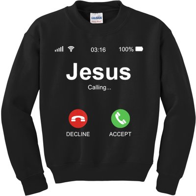 Jesus Is Calling Funny Christian Gifts For Men Women Kids Sweatshirt