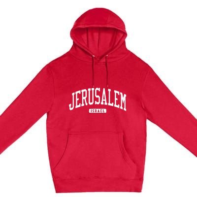 Jerusalem Israel College University Style Premium Pullover Hoodie