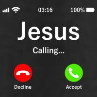 Jesus Is Calling Christian Cool Comfort Performance Bucket Hat