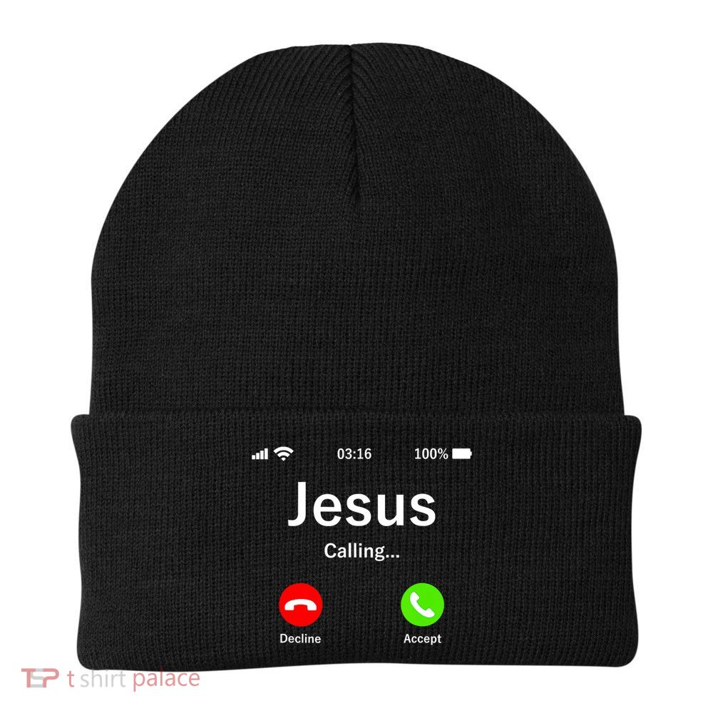 Jesus Is Calling Christian Beanie