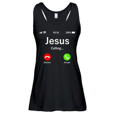 Jesus Is Calling Christian Ladies Essential Flowy Tank