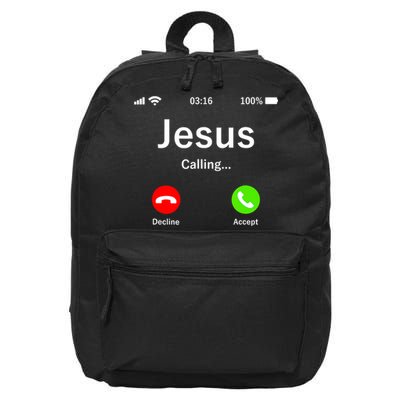 Jesus Is Calling Christian 16 in Basic Backpack