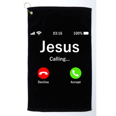Jesus Is Calling Christian Golf Towel