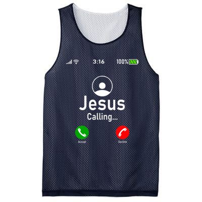 Jesus Is Calling Funny Jesus Christ Phone Christian Gift Mesh Reversible Basketball Jersey Tank