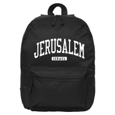 Jerusalem Israel College University Style 16 in Basic Backpack
