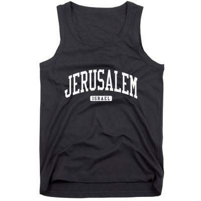 Jerusalem Israel College University Style Tank Top