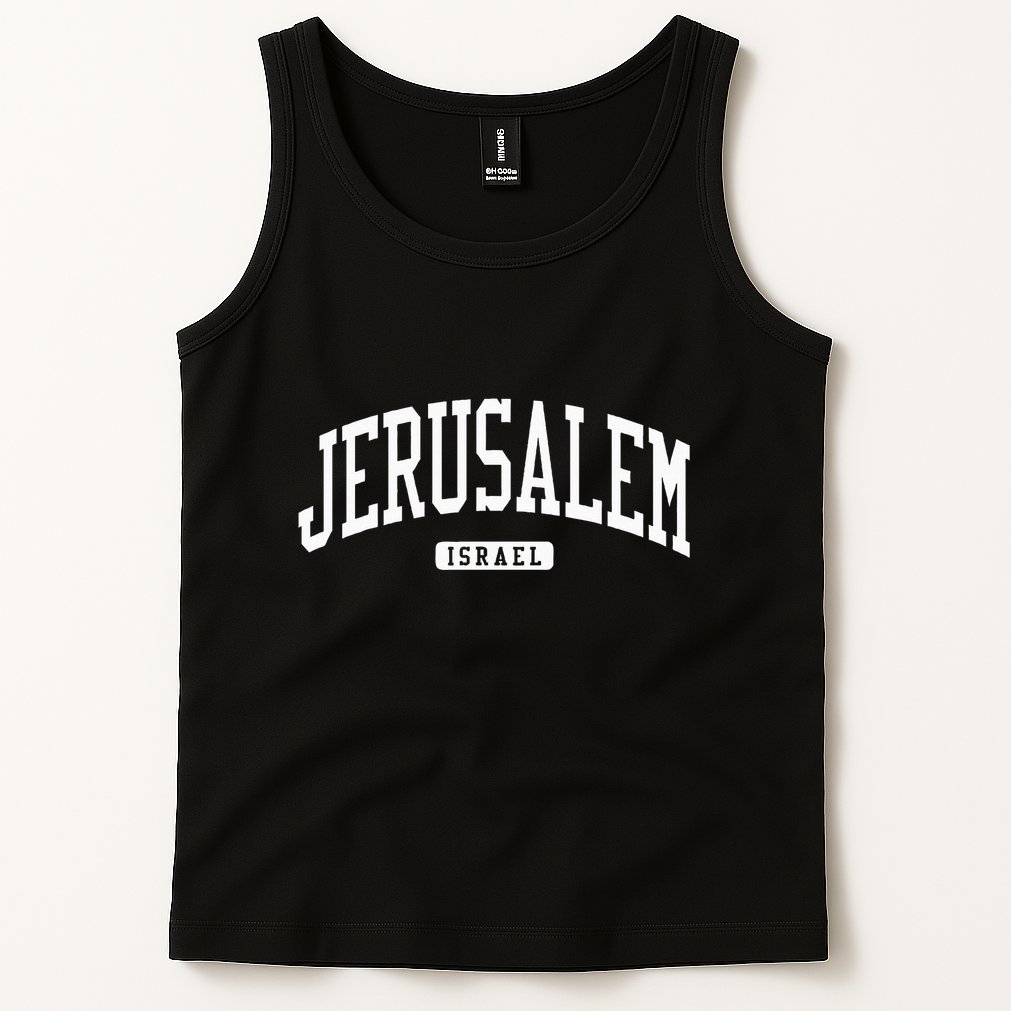 Jerusalem Israel College University Style Tank Top