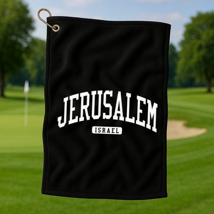 Jerusalem Israel College University Style Golf Towel