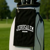Jerusalem Israel College University Style Golf Towel