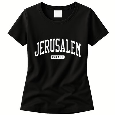 Jerusalem Israel College University Style Womens T-Shirt