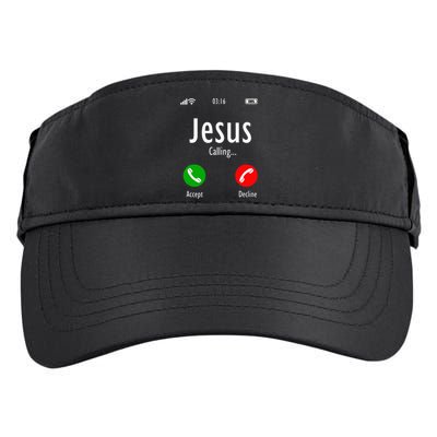 Jesus Is Calling Christian T Adult Drive Performance Visor