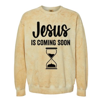 Jesus Is Coming Soon Countdown Christian Religious Faith Colorblast Crewneck Sweatshirt