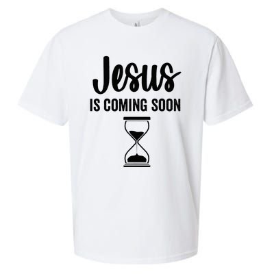 Jesus Is Coming Soon Countdown Christian Religious Faith Sueded Cloud Jersey T-Shirt