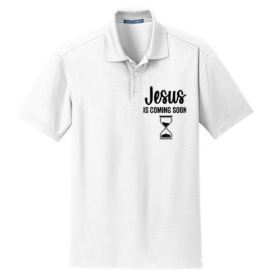 Jesus Is Coming Soon Countdown Christian Religious Faith Dry Zone Grid Polo