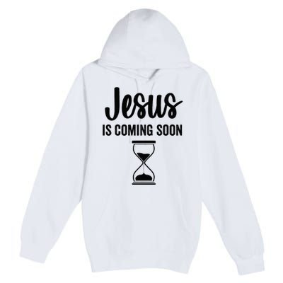 Jesus Is Coming Soon Countdown Christian Religious Faith Premium Pullover Hoodie