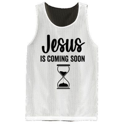 Jesus Is Coming Soon Countdown Christian Religious Faith Mesh Reversible Basketball Jersey Tank