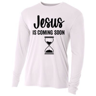 Jesus Is Coming Soon Countdown Christian Religious Faith Cooling Performance Long Sleeve Crew