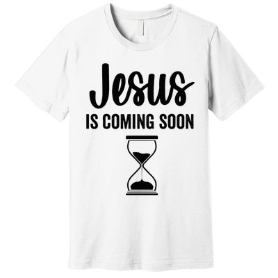 Jesus Is Coming Soon Countdown Christian Religious Faith Premium T-Shirt