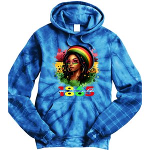 Junenth Independence Celebration Cute Gift Tie Dye Hoodie