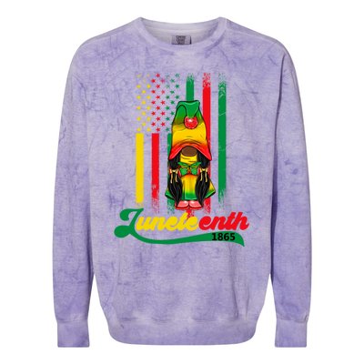 Junenth Independence Celebration Gift Colorblast Crewneck Sweatshirt