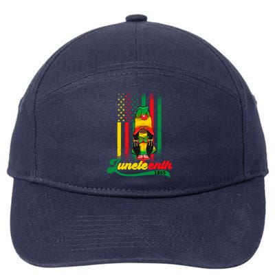 Junenth Independence Celebration Gift 7-Panel Snapback Hat