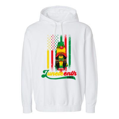 Junenth Independence Celebration Gift Garment-Dyed Fleece Hoodie