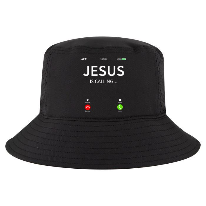 Jesus Is Calling Christian Cool Comfort Performance Bucket Hat