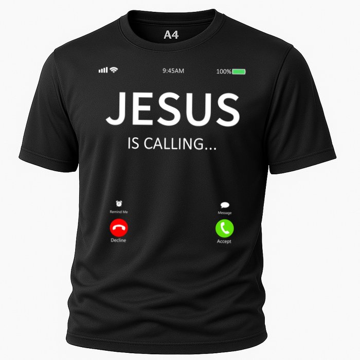 Jesus Is Calling Christian Cooling Performance Crew T-Shirt
