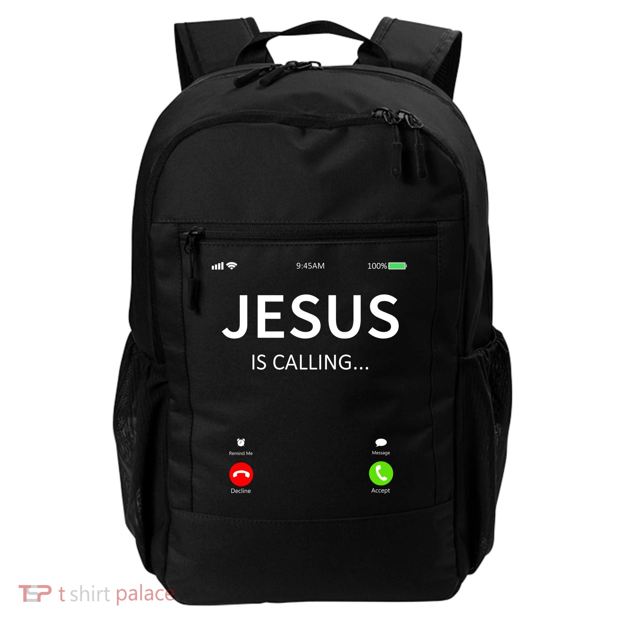 Jesus Is Calling Christian Backpack
