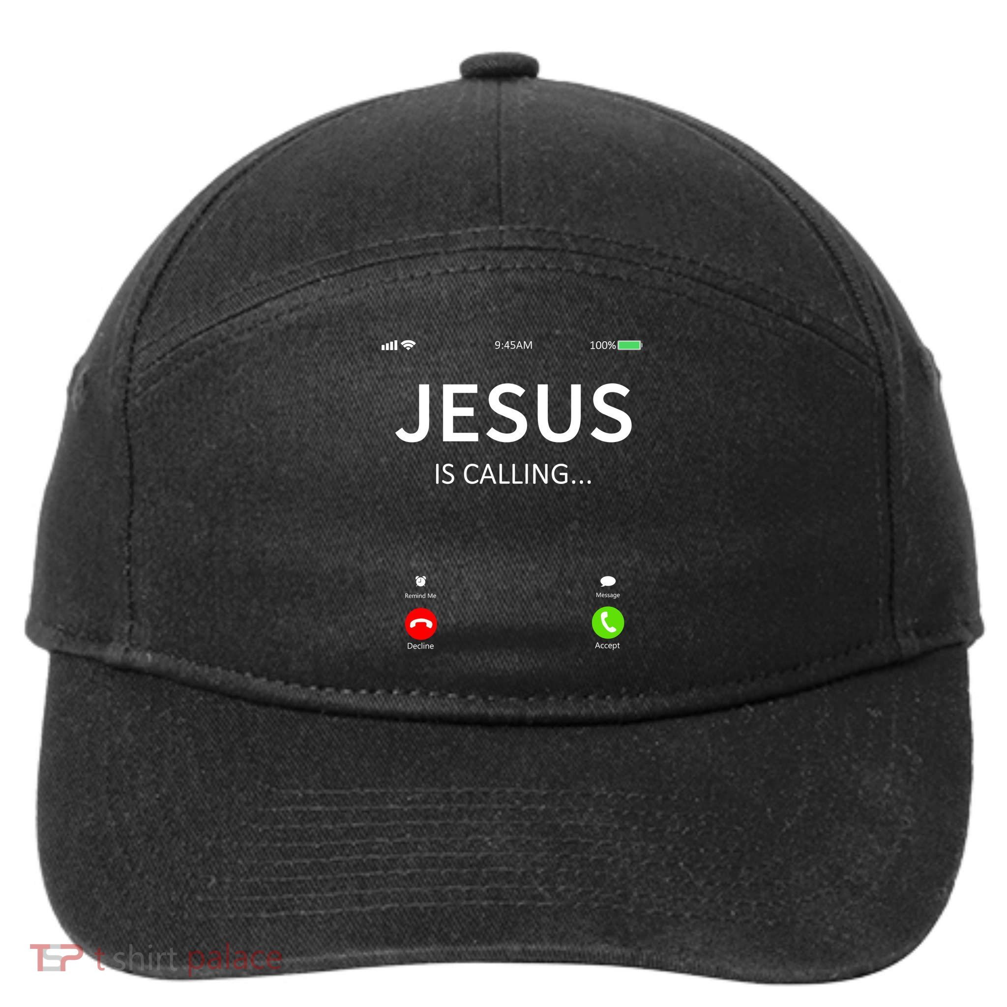 Jesus Is Calling Christian 7-Panel Snapback Hat
