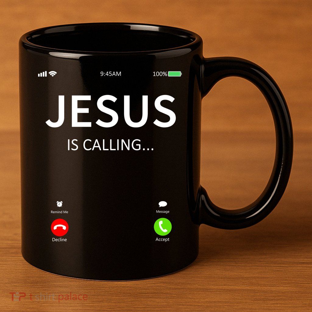 Jesus Is Calling Christian 11oz C Handle Ceramic Mug